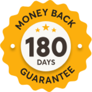 180-day money-back guarantee